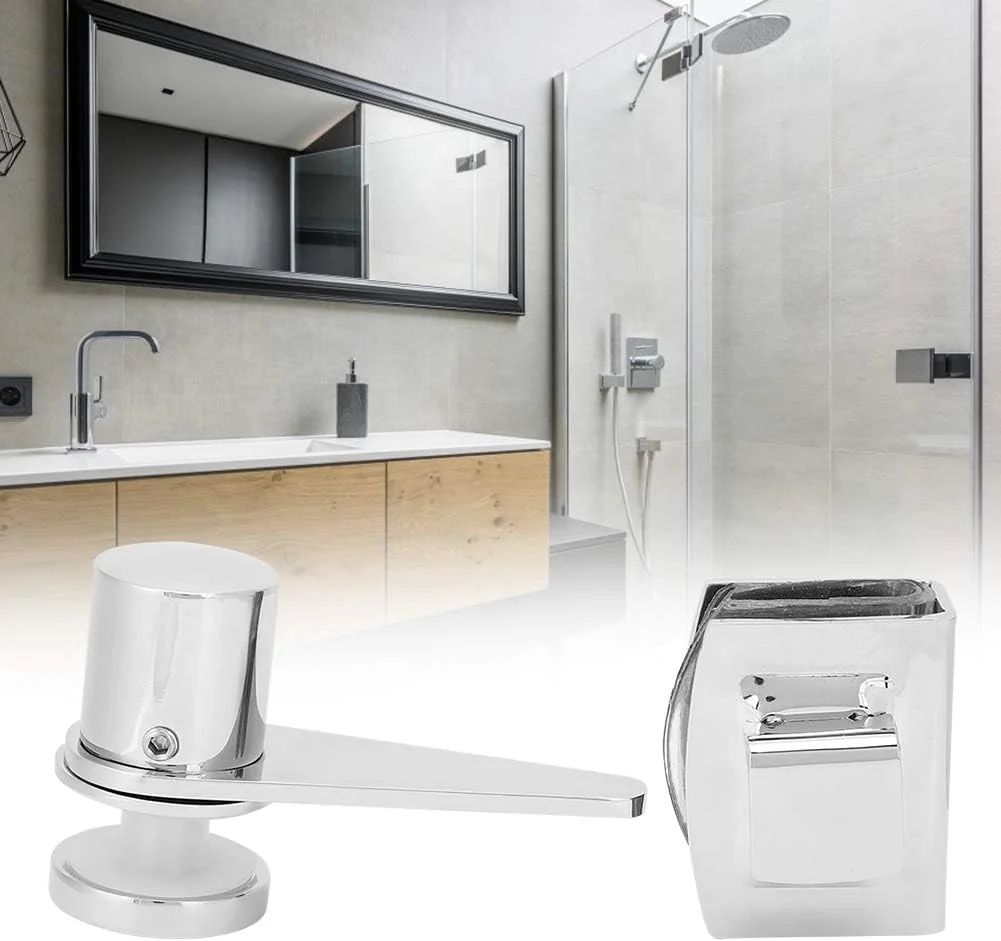 زبانه درب، مناسب برای درب شیشه ای حمام و اتاق دوش، قفل درب و یراق آلات (5008R) زبانه درب، مناسب برای درب شیشه ای حمام و اتاق دوش، قفل درب و یراق آلات (5008R)