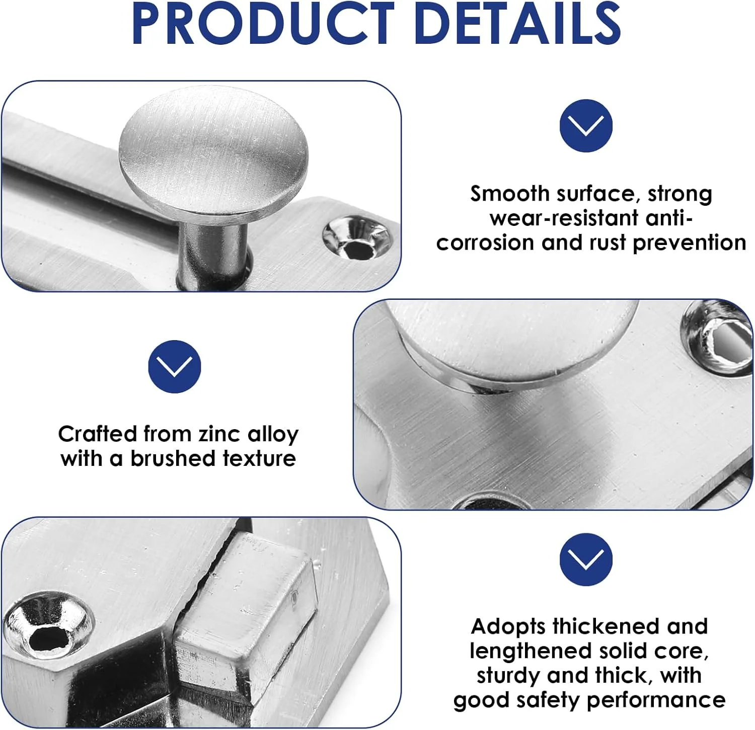 زبانه درب رترو آلیاژ روی 2 عددی، قفل درب برای درب داخلی، قفل شیک و بادوام برای درب حمام، درب اتاق خواب، کابینت و واحدهای ذخیره سازی، قفل درب داخلی ایده آل برای امنیت و حریم خصوصی خانه زبانه درب رترو آلیاژ روی 2 عددی، قفل درب برای درب داخلی، قفل شیک و بادوام برای درب حمام، درب اتاق خواب، کابینت و واحدهای ذخیره سازی، قفل درب داخلی ایده آل برای امنیت و حریم خصوصی خانه