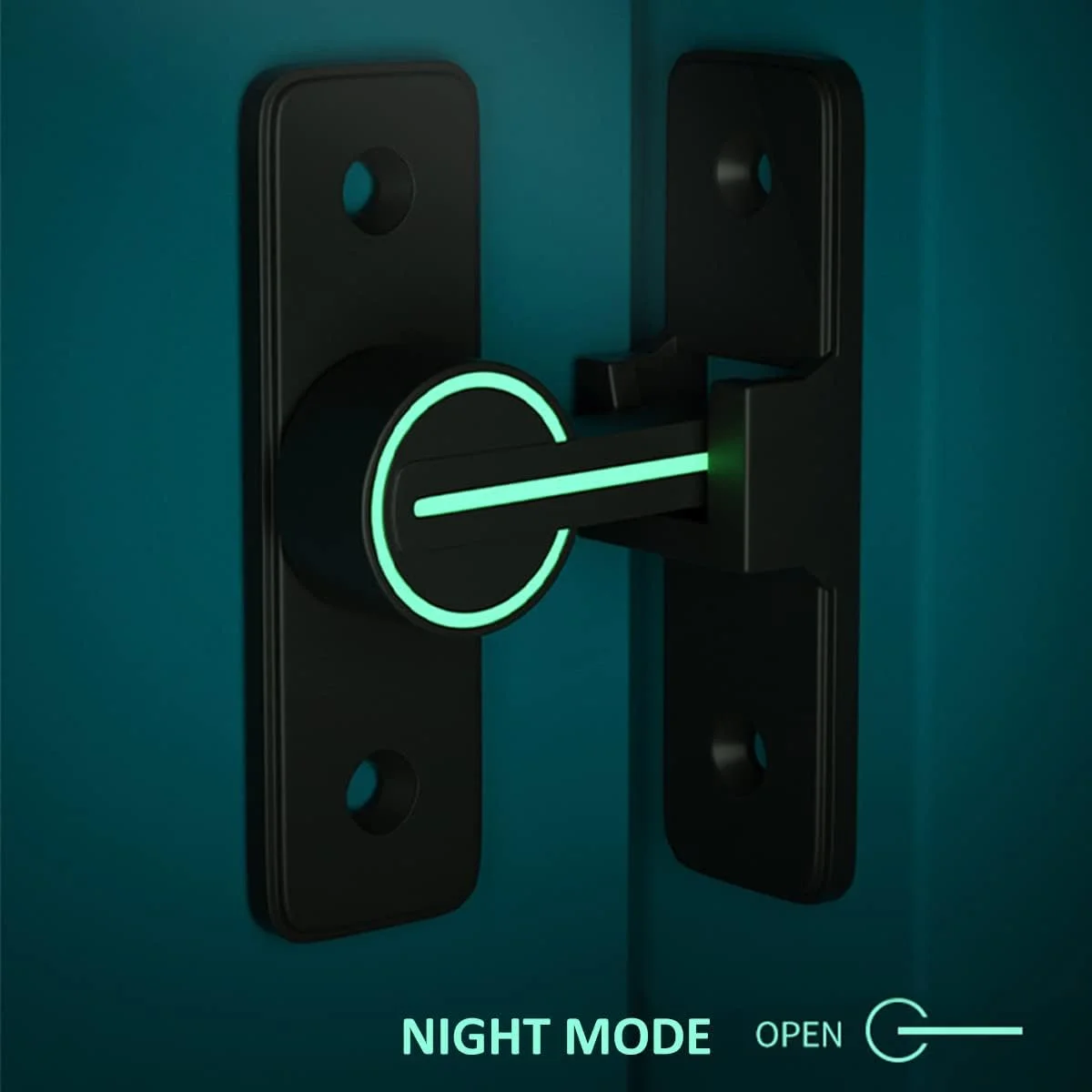 قفل درب کشویی انبار JTWEB، قفل درب سنگین 90 درجه، قفل ایمنی مناسب برای باغ، حمام، فضای باز، گاراژ، پنجره