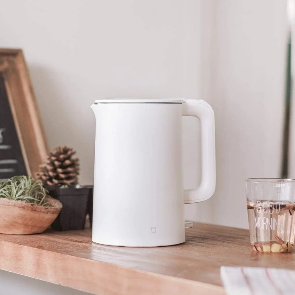 کتری برقی - کتری برقی سریع جوش MIJIA اصلی، قوری استیل ضد زنگ سماور آشپزخانه، کتری آب 1.5 لیتری عایق (سفید چین) کتری برقی - کتری برقی سریع جوش MIJIA اصلی، قوری استیل ضد زنگ سماور آشپزخانه، کتری آب 1.5 لیتری عایق (سفید چین)