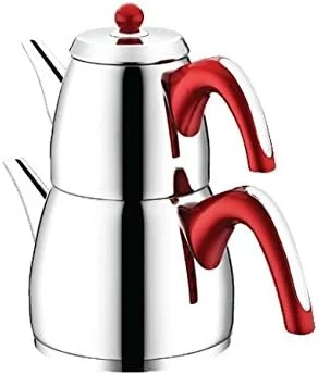 ست سماور و قوری چای دوقلو قهرمانلار، استیل ضد زنگ 18/10 (ECE) ست سماور و قوری چای دوقلو قهرمانلار، استیل ضد زنگ 18/10 (ECE)