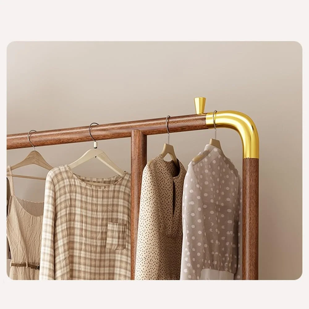 جالباسی ایستاده چوبی چند منظوره با قفسه ذخیره سازی و قفسه لباس، مناسب برای فضاهای مختلف