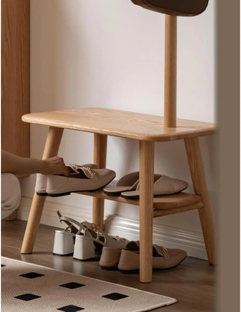 جالباسی چوبی بلوط، نیمکت کفش، ورودی، جالباسی ایستاده، نیمکت کفش، مناسب راهرو، دارای فضای ذخیره سازی، مناسب اتاق نشیمن، اتاق خواب، ورودی