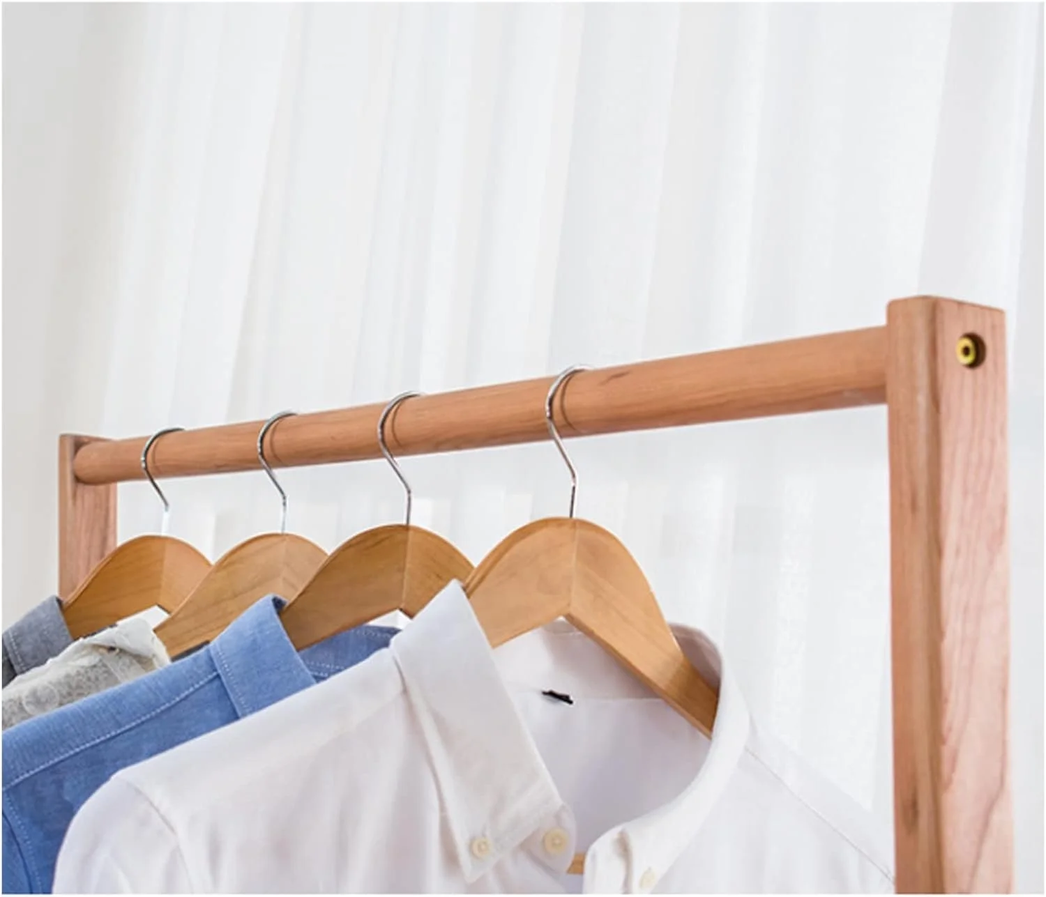 چوب لباسی ایستاده چوبی، مناسب برای آویزان کردن لباس، مناسب برای اتاق خواب و نشیمن چوب لباسی ایستاده چوبی، مناسب برای آویزان کردن لباس، مناسب برای اتاق خواب و نشیمن