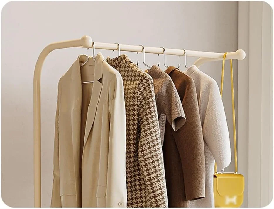 رخت آویز ایستاده هنری خلاقانه با سبد توری، مناسب برای اتاق خواب، رخت آویز عمودی فلزی به سبک فرانسوی (سفید کرم، متوسط) رخت آویز ایستاده هنری خلاقانه با سبد توری، مناسب برای اتاق خواب، رخت آویز عمودی فلزی به سبک فرانسوی (سفید کرم، متوسط)