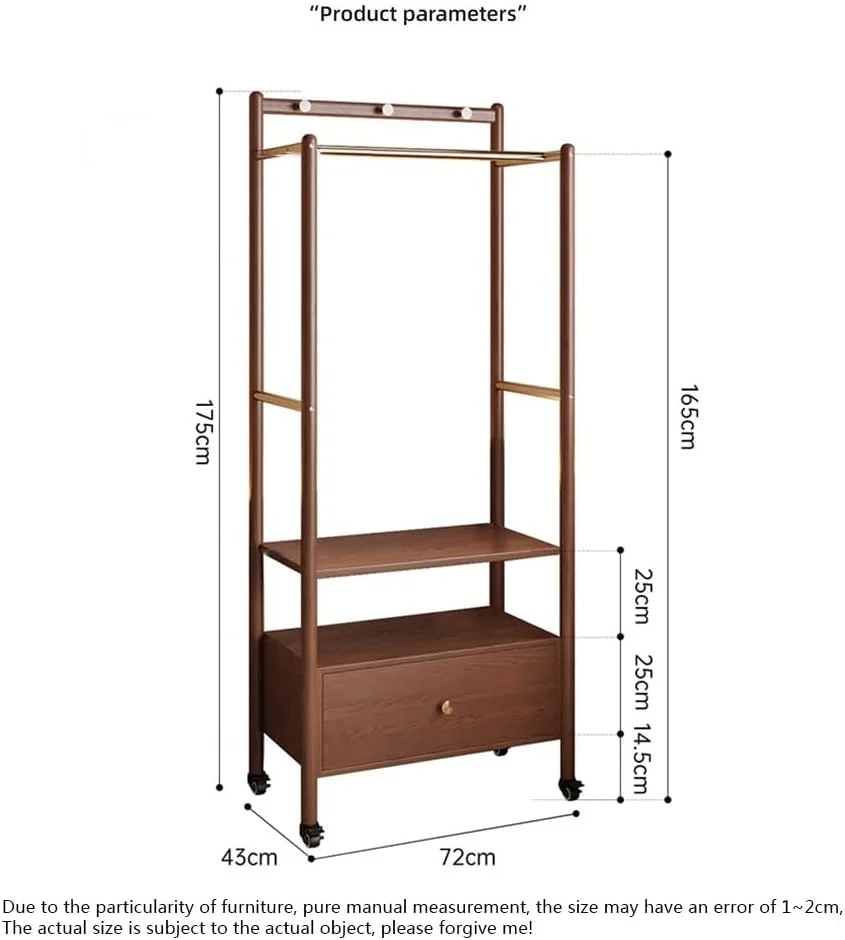 رخت آویز ایستاده چوبی جامد، مناسب اتاق خواب، کنار تخت و میز، قفسه لباس چند منظوره قابل جابجایی رخت آویز ایستاده چوبی جامد، مناسب اتاق خواب، کنار تخت و میز، قفسه لباس چند منظوره قابل جابجایی