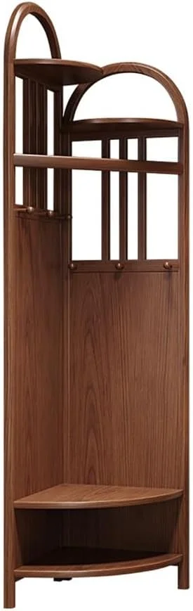 رخت آویز چوبی محکم، قفسه گوشه ای، مناسب اتاق خواب، آویز گوشه ای، قفسه ذخیره سازی به سبک چینی جدید، رخت آویز ایستاده ساده مناسب اتاق نشیمن (گردویی) رخت آویز چوبی محکم، قفسه گوشه ای، مناسب اتاق خواب، آویز گوشه ای، قفسه ذخیره سازی به سبک چینی جدید، رخت آویز ایستاده ساده مناسب اتاق نشیمن (گردویی)