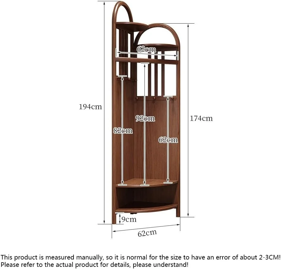 رخت آویز چوبی محکم، قفسه گوشه ای، مناسب اتاق خواب، آویز گوشه ای، قفسه ذخیره سازی به سبک چینی جدید، رخت آویز ایستاده ساده مناسب اتاق نشیمن (گردویی) رخت آویز چوبی محکم، قفسه گوشه ای، مناسب اتاق خواب، آویز گوشه ای، قفسه ذخیره سازی به سبک چینی جدید، رخت آویز ایستاده ساده مناسب اتاق نشیمن (گردویی)