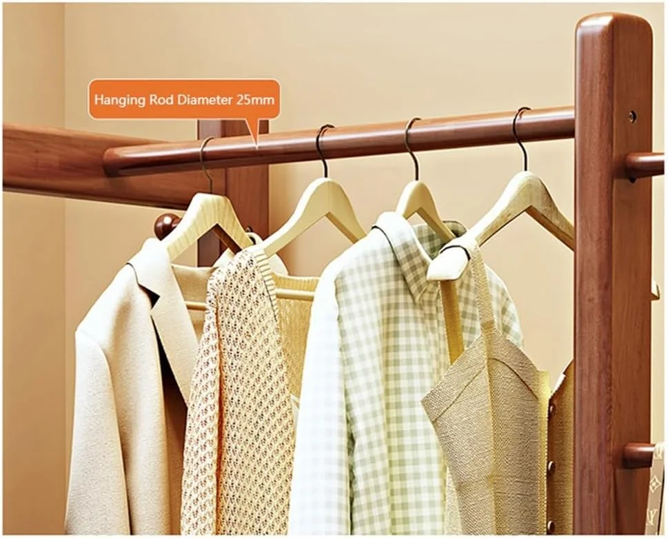 رخت آویز ایستاده چوبی، جالباسی ایستاده، مناسب برای ورودی آپارتمان کوچک، قفسه چند لایه با قابلیت صرفه جویی در فضا، قفسه نگهداری لباس اتاق خواب (سفید, متوسط) رخت آویز ایستاده چوبی، جالباسی ایستاده، مناسب برای ورودی آپارتمان کوچک، قفسه چند لایه با قابلیت صرفه جویی در فضا، قفسه نگهداری لباس اتاق خواب (سفید, متوسط)