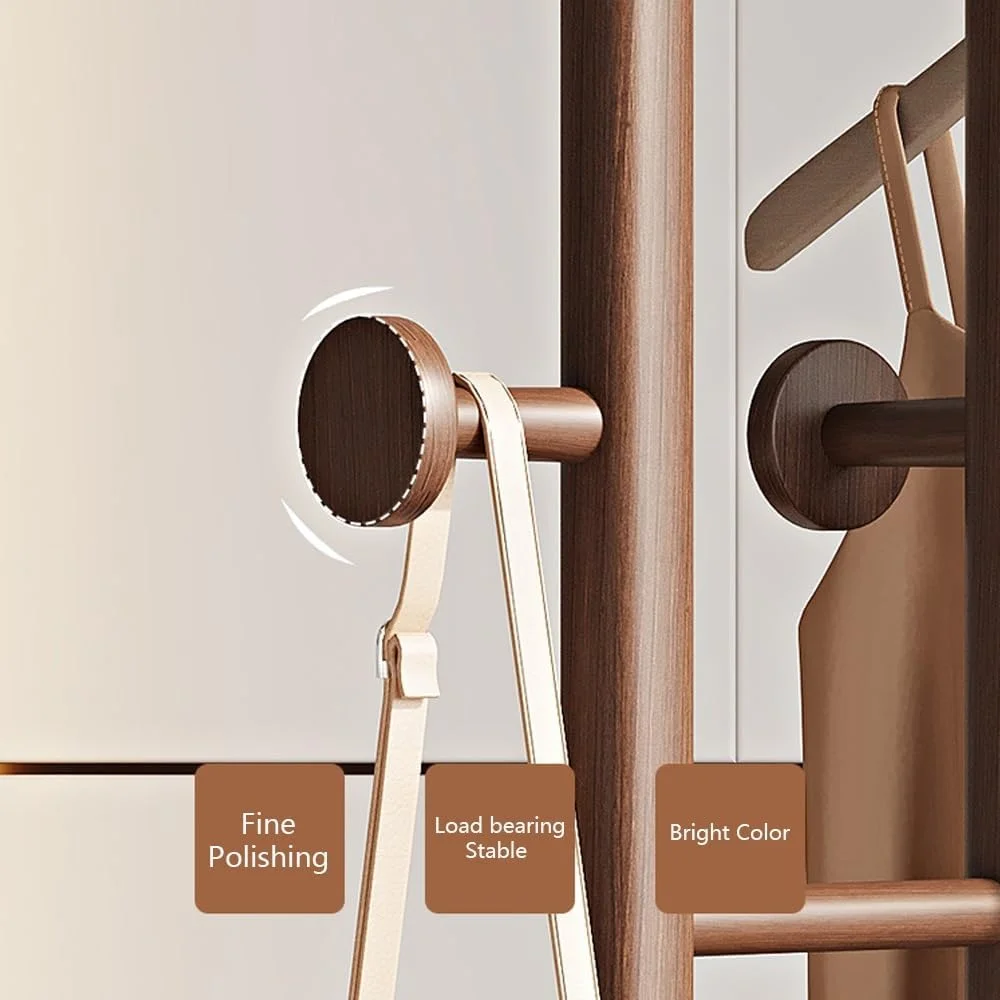 چوب لباسی ایستاده طرح جدید چینی، چوب لباسی چوبی محکم، مناسب اتاق خواب، آویزهای عمودی ضخیم، چوب لباسی ساده خانگی چوب لباسی ایستاده طرح جدید چینی، چوب لباسی چوبی محکم، مناسب اتاق خواب، آویزهای عمودی ضخیم، چوب لباسی ساده خانگی