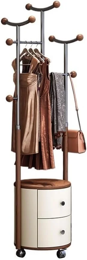 چوب لباسی ایستاده چوبی محکم، آویز لباس استیل ضد زنگ، مناسب اتاق خواب، راهرو، قفسه نگهداری متحرک اتاق نشیمن (J102) چوب لباسی ایستاده چوبی محکم، آویز لباس استیل ضد زنگ، مناسب اتاق خواب، راهرو، قفسه نگهداری متحرک اتاق نشیمن (J102)