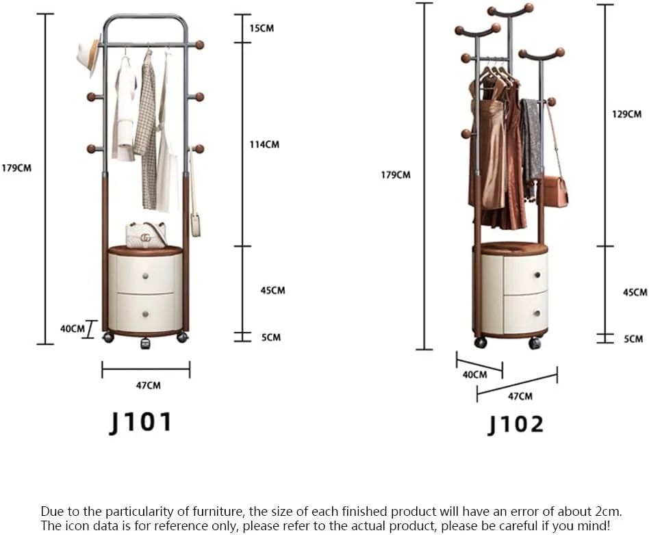 چوب لباسی ایستاده چوبی محکم، آویز لباس استیل ضد زنگ، مناسب اتاق خواب، راهرو، قفسه نگهداری متحرک اتاق نشیمن (J102) چوب لباسی ایستاده چوبی محکم، آویز لباس استیل ضد زنگ، مناسب اتاق خواب، راهرو، قفسه نگهداری متحرک اتاق نشیمن (J102)