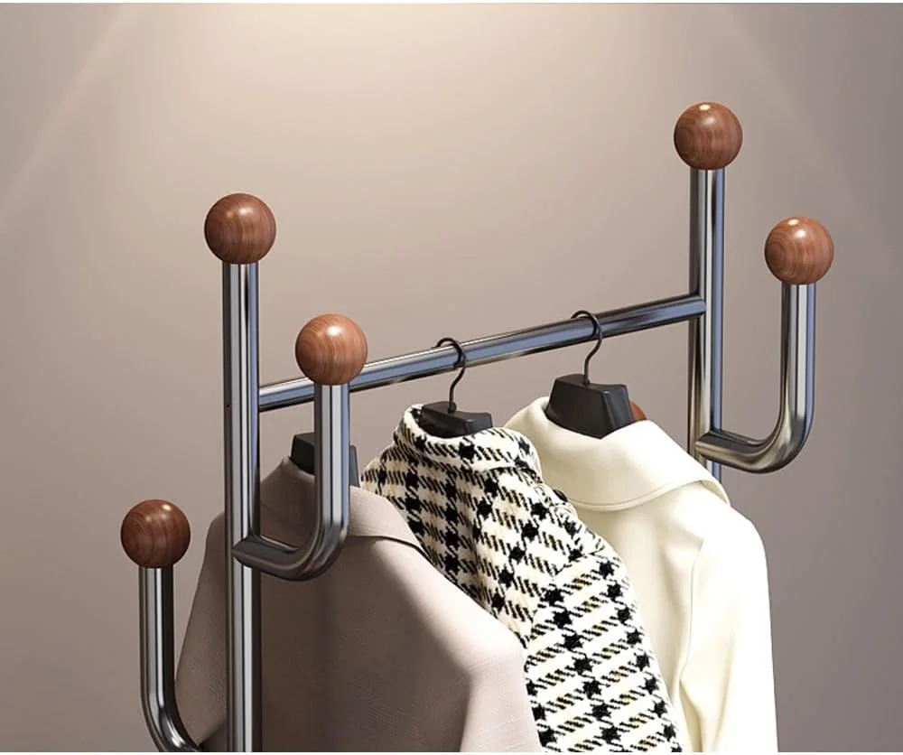 جالباسی ایستاده چوبی محکم، مناسب برای اتاق نشیمن، اتاق خواب، راهرو، قفسه کمد متحرک (J106) جالباسی ایستاده چوبی محکم، مناسب برای اتاق نشیمن، اتاق خواب، راهرو، قفسه کمد متحرک (J106)