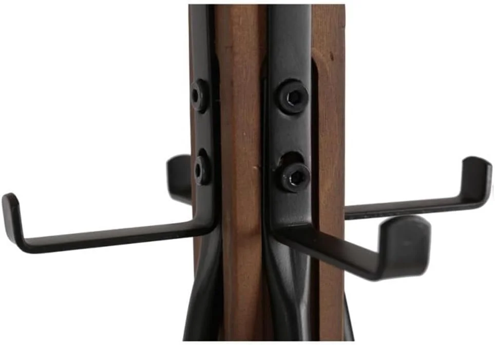 رخت آویز ایستاده از جنس استیل ضد زنگ با 8 آویز، قفسه ذخیره سازی لباس مدرن و شیک برای اتاق خواب و اتاق نشیمن