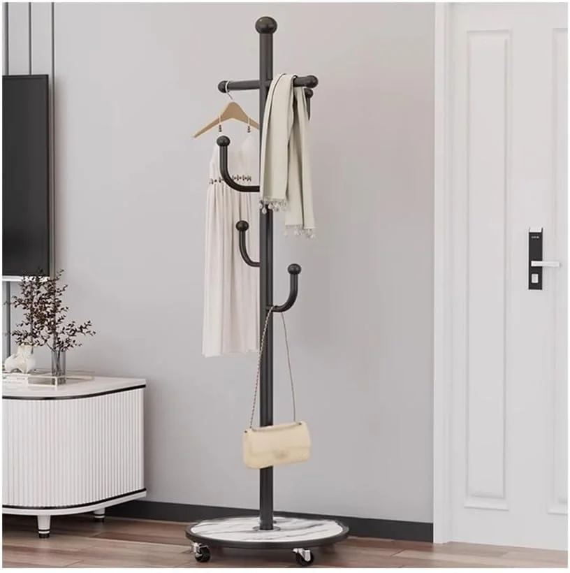 رخت آویز ایستاده، مناسب برای منزل، اتاق خواب، اتاق نشیمن (مشکی)