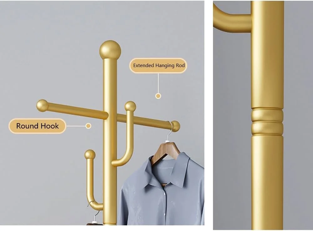 رخت آویز ایستاده، مناسب برای منزل، اتاق خواب، اتاق نشیمن (مشکی)