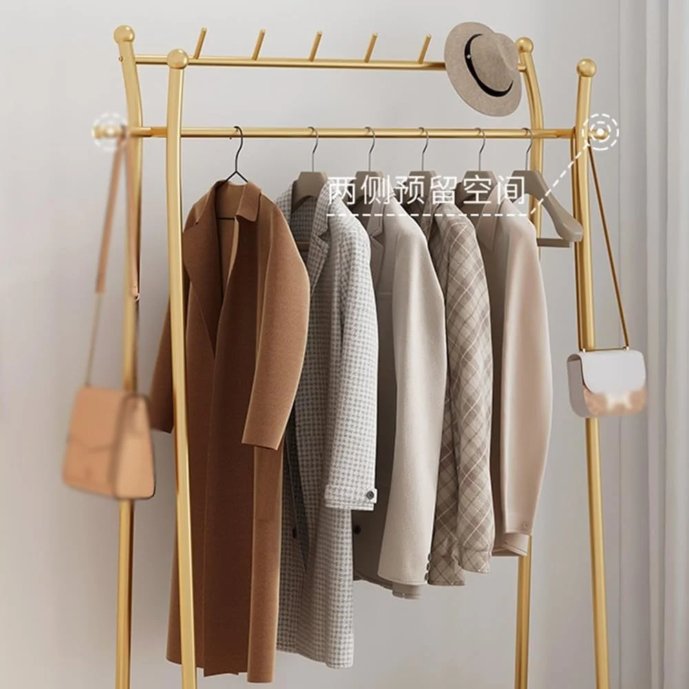 رخت آویز ایستاده، مناسب برای اتاق خواب، لباس، کلاه، قفسه نگهداری، چند منظوره و ساده