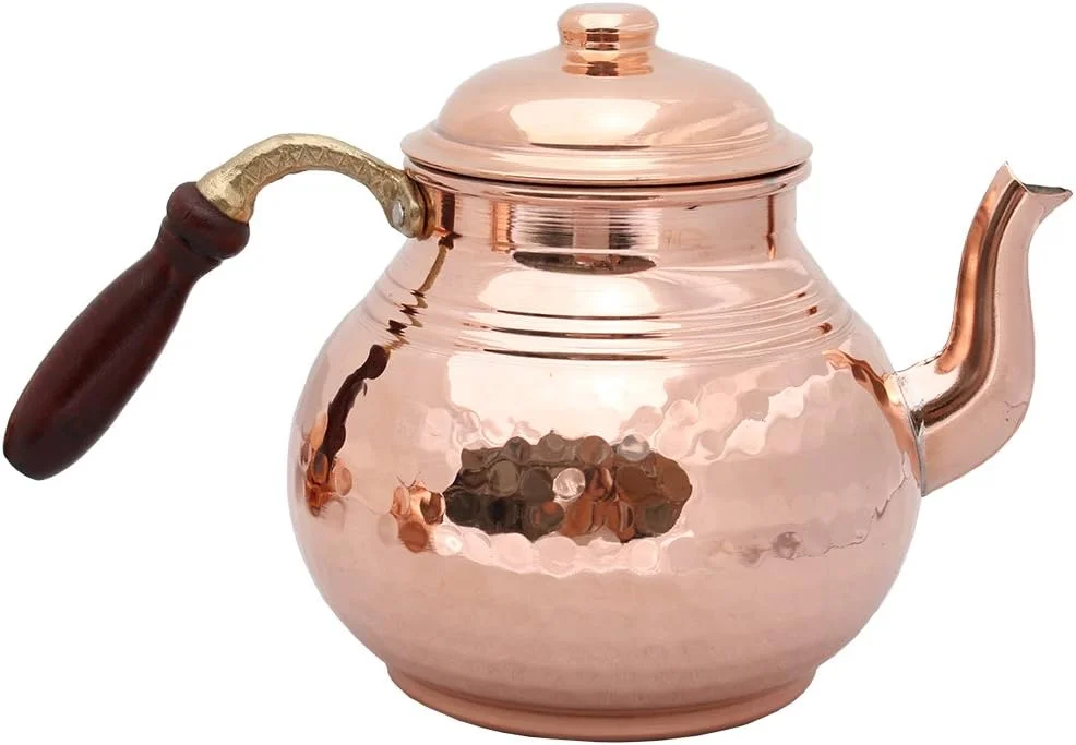 ست ۲ عددی قوری مسی با درب و دسته چوبی، گرمکن قوری، بخاری مسی، قوری مسی، قوری چای مسی چکش کاری شده، چای ترکی، قابلمه مسی، سماور ست ۲ عددی قوری مسی با درب و دسته چوبی، گرمکن قوری، بخاری مسی، قوری مسی، قوری چای مسی چکش کاری شده، چای ترکی، قابلمه مسی، سماور