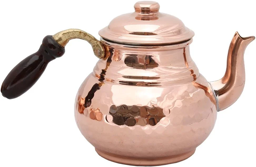 ست ۲ عددی قوری مسی با درب و دسته چوبی، گرمکن قوری، بخاری مسی، قوری مسی، قوری چای مسی چکش کاری شده، چای ترکی، قابلمه مسی، سماور ست ۲ عددی قوری مسی با درب و دسته چوبی، گرمکن قوری، بخاری مسی، قوری مسی، قوری چای مسی چکش کاری شده، چای ترکی، قابلمه مسی، سماور