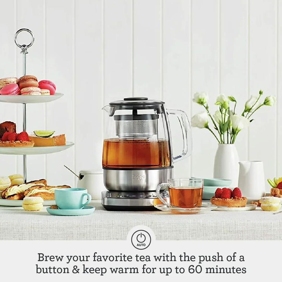 سیج - چای ساز، دم کننده هوشمند اتوماتیک چای 1.5 لیتری با 5 تنظیمات از پیش تعیین شده برای قدرت دم - نسخه امارات سیج - چای ساز، دم کننده هوشمند اتوماتیک چای 1.5 لیتری با 5 تنظیمات از پیش تعیین شده برای قدرت دم - نسخه امارات