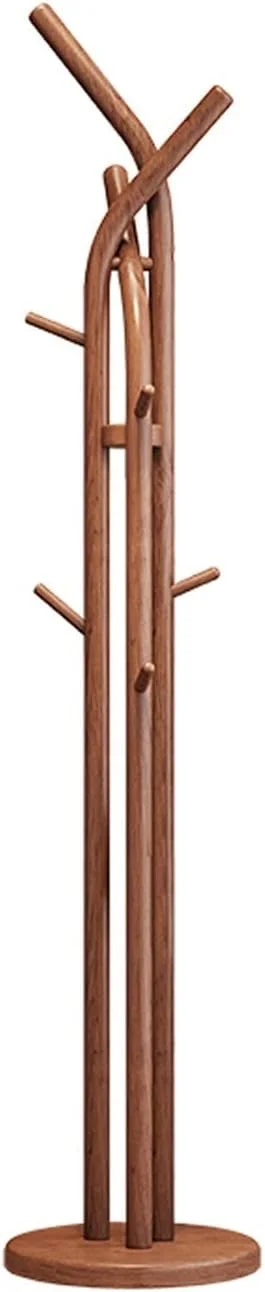 رخت آویز ایستاده چوبی برای اتاق خواب، منزل، آویز لباس عمودی، قفسه لباس و خشک کن داخلی