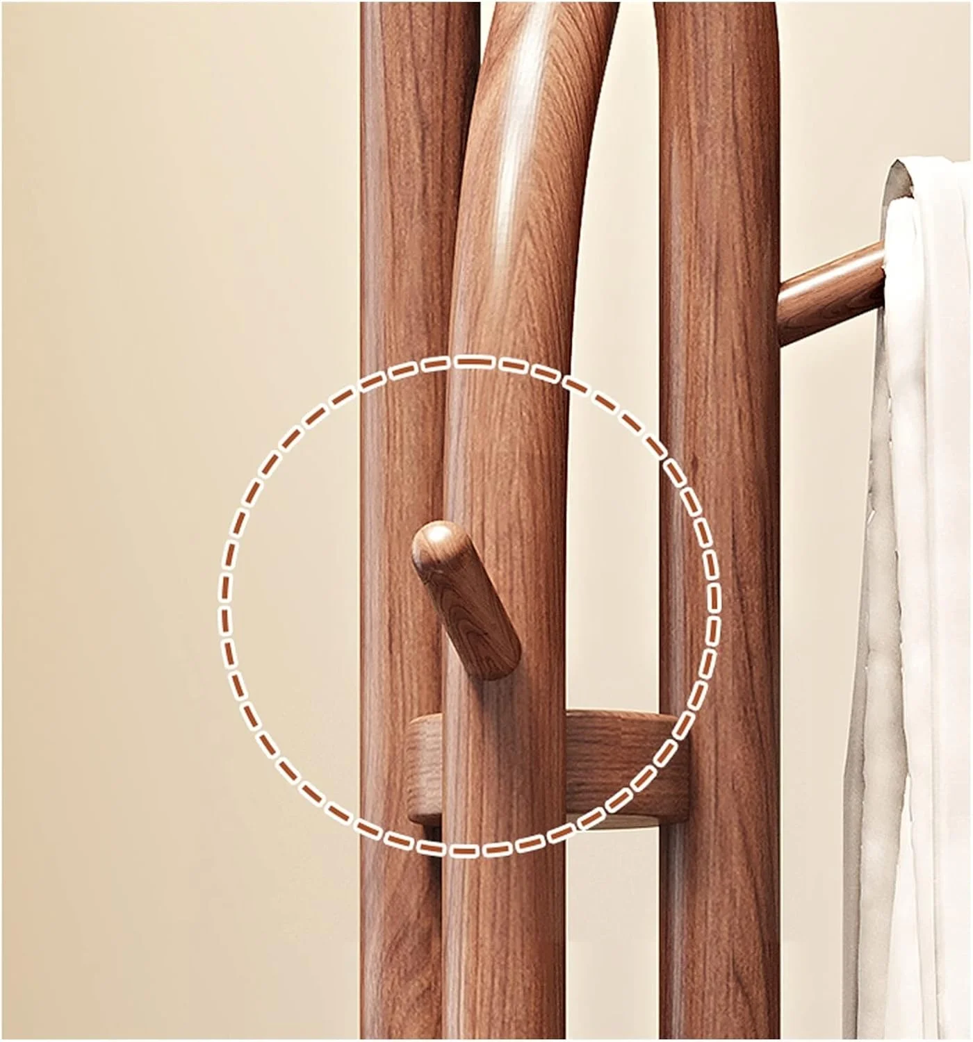 رخت آویز ایستاده چوبی برای اتاق خواب، منزل، آویز لباس عمودی، قفسه لباس و خشک کن داخلی رخت آویز ایستاده چوبی برای اتاق خواب، منزل، آویز لباس عمودی، قفسه لباس و خشک کن داخلی