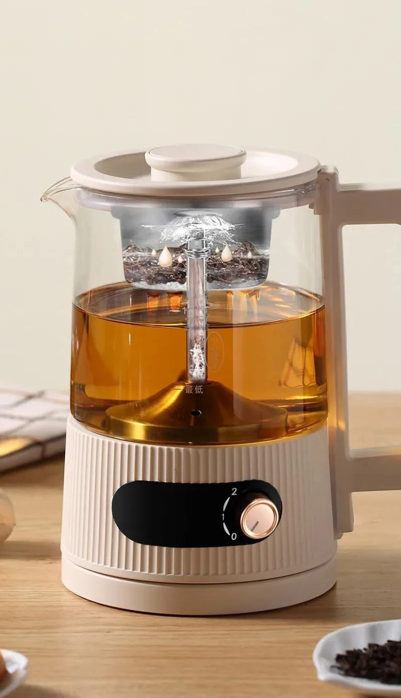 کتری برقی کوچک، چای ساز بخارپاش کتری شیشه ای با فیلتر دم کننده چای، کتری چای 1.2 لیتری برای خانه و محل کار کتری برقی کوچک، چای ساز بخارپاش کتری شیشه ای با فیلتر دم کننده چای، کتری چای 1.2 لیتری برای خانه و محل کار