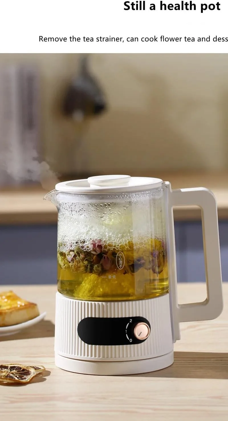 کتری برقی کوچک، چای ساز بخارپاش کتری شیشه ای با فیلتر دم کننده چای، کتری چای 1.2 لیتری برای خانه و محل کار کتری برقی کوچک، چای ساز بخارپاش کتری شیشه ای با فیلتر دم کننده چای، کتری چای 1.2 لیتری برای خانه و محل کار