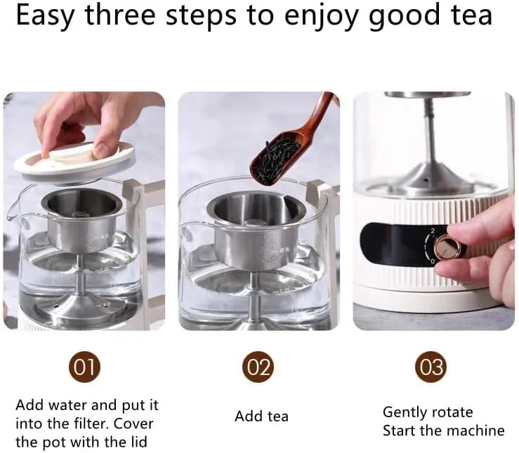 کتری برقی کوچک، چای ساز بخارپاش کتری شیشه ای با فیلتر دم کننده چای، کتری چای 1.2 لیتری برای خانه و محل کار کتری برقی کوچک، چای ساز بخارپاش کتری شیشه ای با فیلتر دم کننده چای، کتری چای 1.2 لیتری برای خانه و محل کار