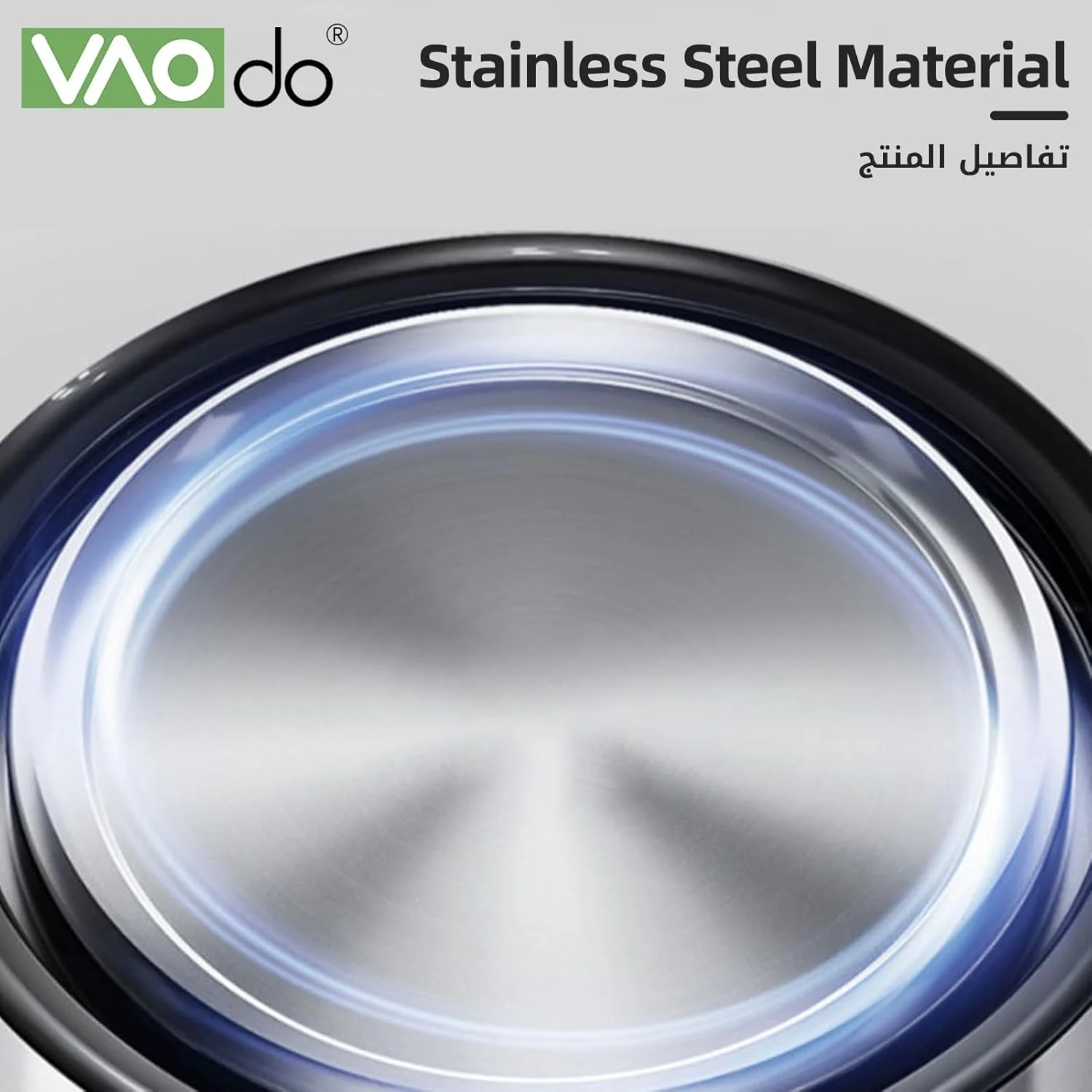 کتری برقی 2 در 1 VAODO، کتری برقی 2.2 لیتری + چای ساز شیشه ای 0.8 لیتری، چای ساز برقی ترکی، قوری دوتایی استیل ضد زنگ با فیلتر قابل شستشو، جداشدنی، رزوه