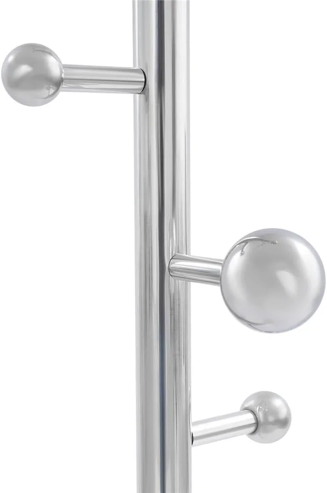 جالباسی ایستاده مدرن با ۸ آویز و پایه سنگی، نظم دهنده کلاه/شال/کیف برای راهرو/اتاق خواب