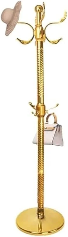 جالباسی ایستاده فلزی با 14 آویز برای ورودی، جالباسی مقاوم برای کلاه، شال گردن و کیف دستی