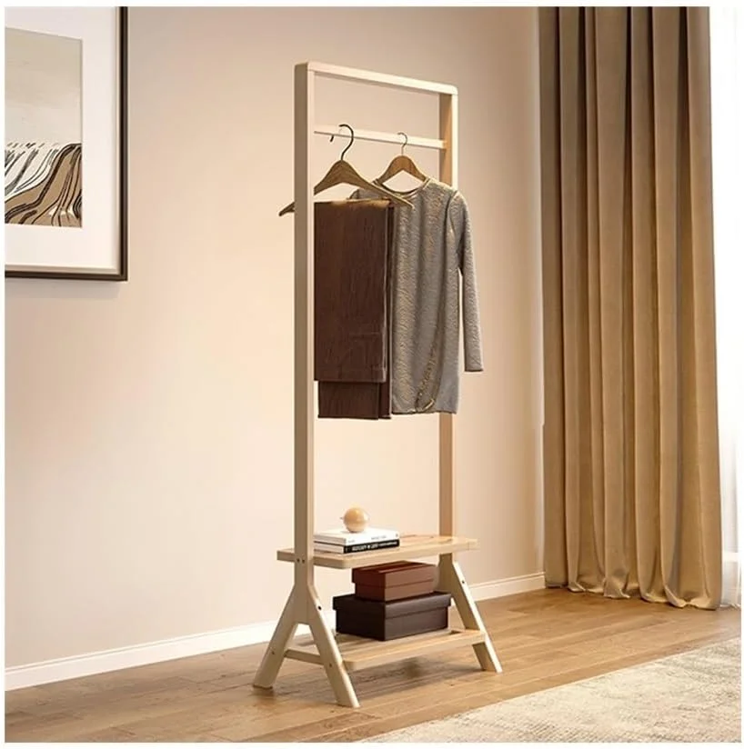 رخت آویز ایستاده چوبی مناسب اتاق خواب، نشیمن و ورودی منزل