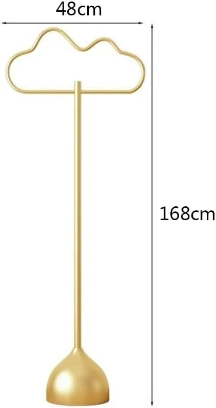 چوب لباسی ایستاده، رخت آویز زمینی اتاق خواب کنار تخت، رخت آویز ابری، قفسه لباس خانگی، رخت آویز خلاقانه کنار تخت، میله آویز لباس (مشکی)