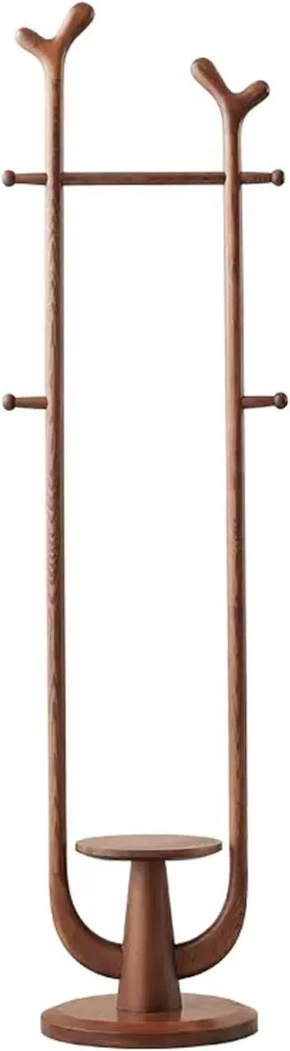 رخت آویز ایستاده چوبی کوچک، مناسب برای آویزان کردن لباس در دفتر کار و اتاق نشیمن، رخت آویز داخلی