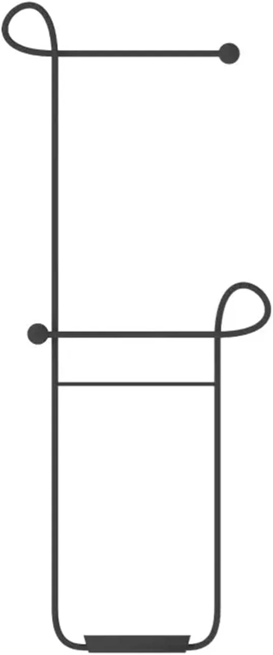 رخت آویز ایستاده، مناسب اتاق نشیمن و اتاق خواب، رخت آویز آویز، ورودی کمد لباس، قفسه لباس فلزی (مشکی)
