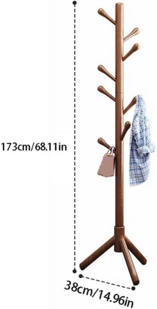 چوب لباسی ایستاده با ۸ آویز، مناسب برای ورودی، اتاق نشیمن و اتاق خواب (سفید) چوب لباسی ایستاده با ۸ آویز، مناسب برای ورودی، اتاق نشیمن و اتاق خواب (سفید)