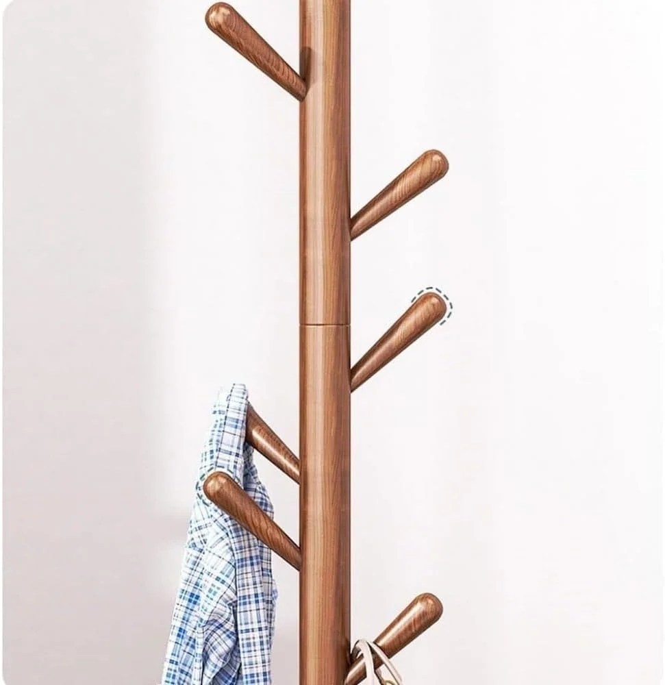 چوب لباسی ایستاده با ۸ آویز، مناسب برای ورودی، اتاق نشیمن و اتاق خواب (سفید) چوب لباسی ایستاده با ۸ آویز، مناسب برای ورودی، اتاق نشیمن و اتاق خواب (سفید)