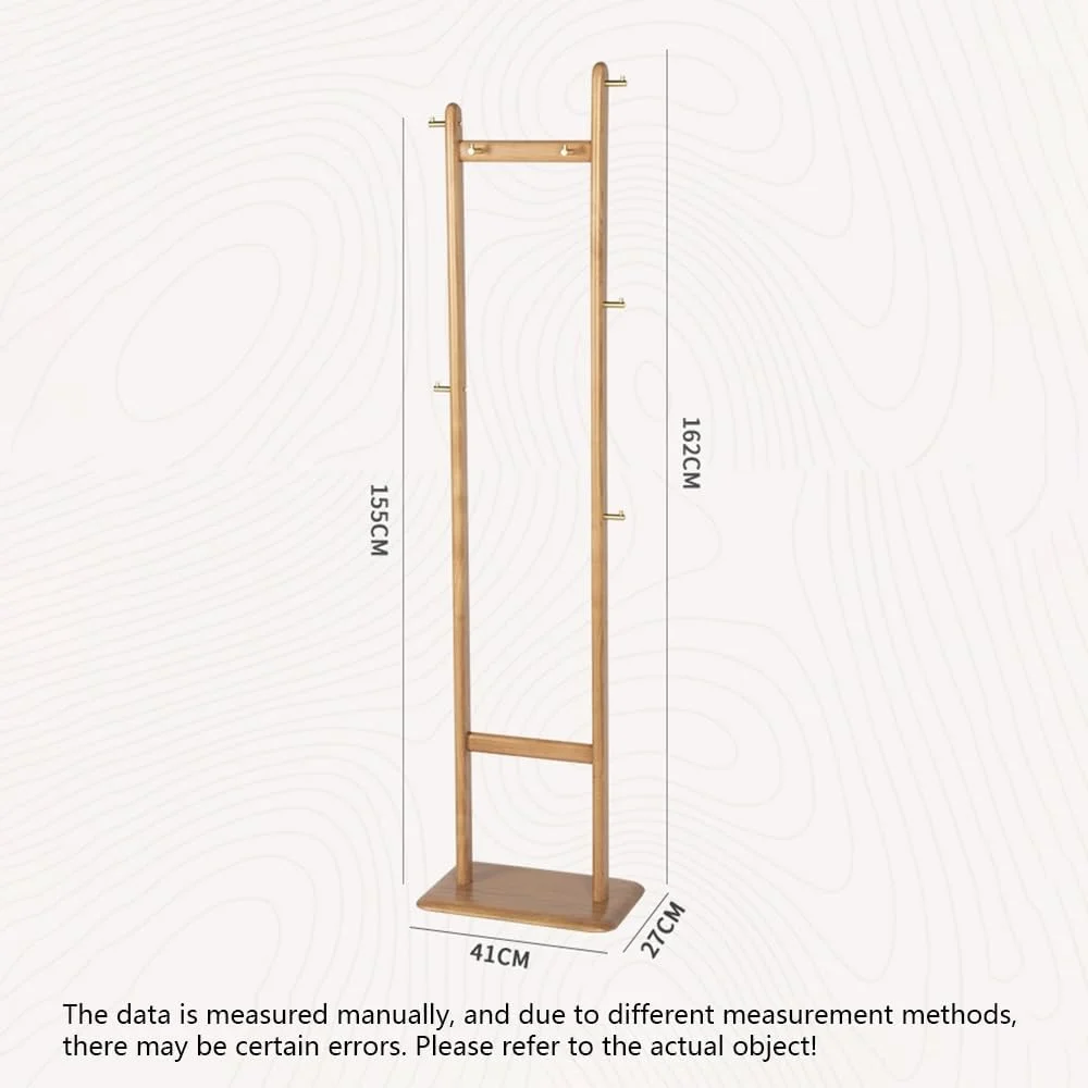 چوب لباسی ایستاده چوبی از جنس چوب جامد گیلاس و گردوی سیاه برای اتاق خواب کنار تخت، قفسه کت کوچک برای آپارتمان (گردوی سیاه)