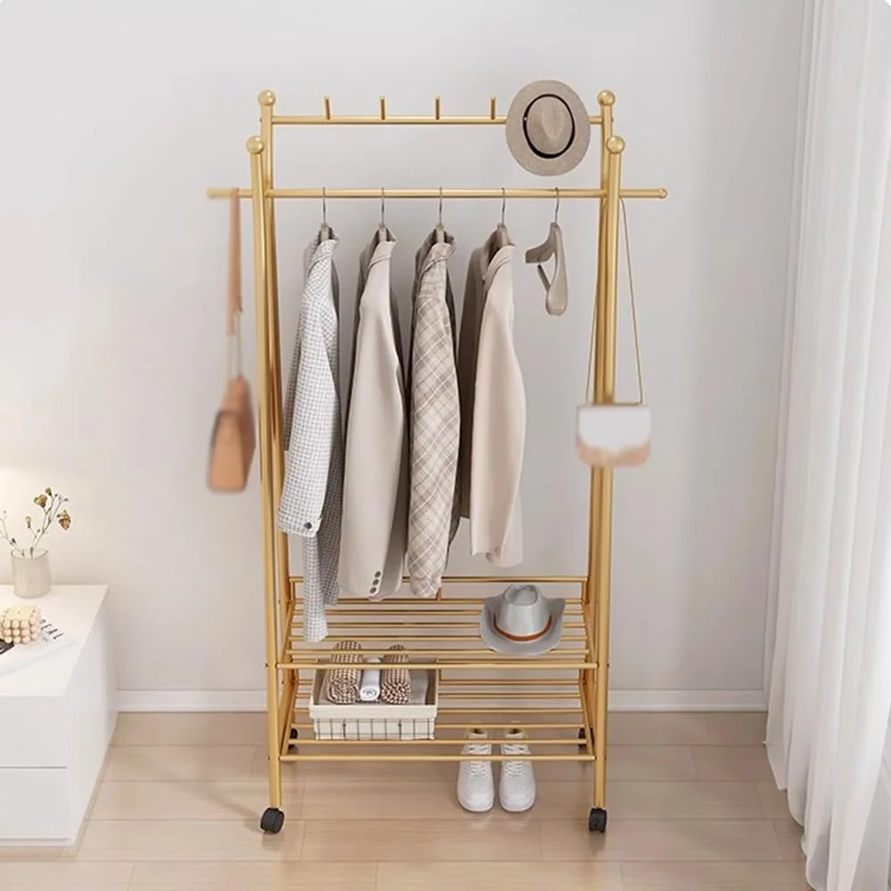 چوب لباسی ایستاده، آویز لباس، مناسب اتاق خواب، کلاه، قفسه ذخیره سازی، چند منظوره و ساده