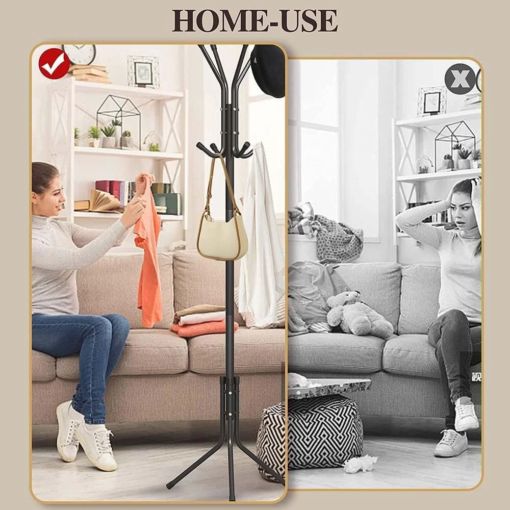 جالباسی ایستاده ۱۲ آویز | آویز لباس فلزی با قفسه های ذخیره سازی | سازمان دهنده کمد لباس مستقل برای اتاق خواب، ورودی و اتاق نشیمن | استند لباس صرفه جویی در فضا جالباسی ایستاده ۱۲ آویز | آویز لباس فلزی با قفسه های ذخیره سازی | سازمان دهنده کمد لباس مستقل برای اتاق خواب، ورودی و اتاق نشیمن | استند لباس صرفه جویی در فضا