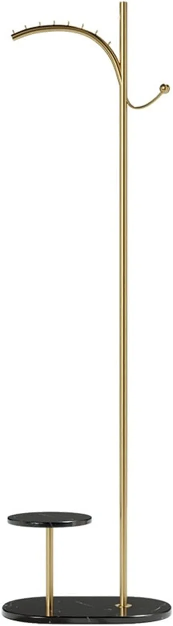 جالباسی ایستاده ساده و خلاقانه، رخت آویز فلزی، جالباسی ایستاده ورودی راهرو، آویز کلاه، کیف پول، کت، جالباسی ورودی، جالباسی ایستاده زمینی (B)