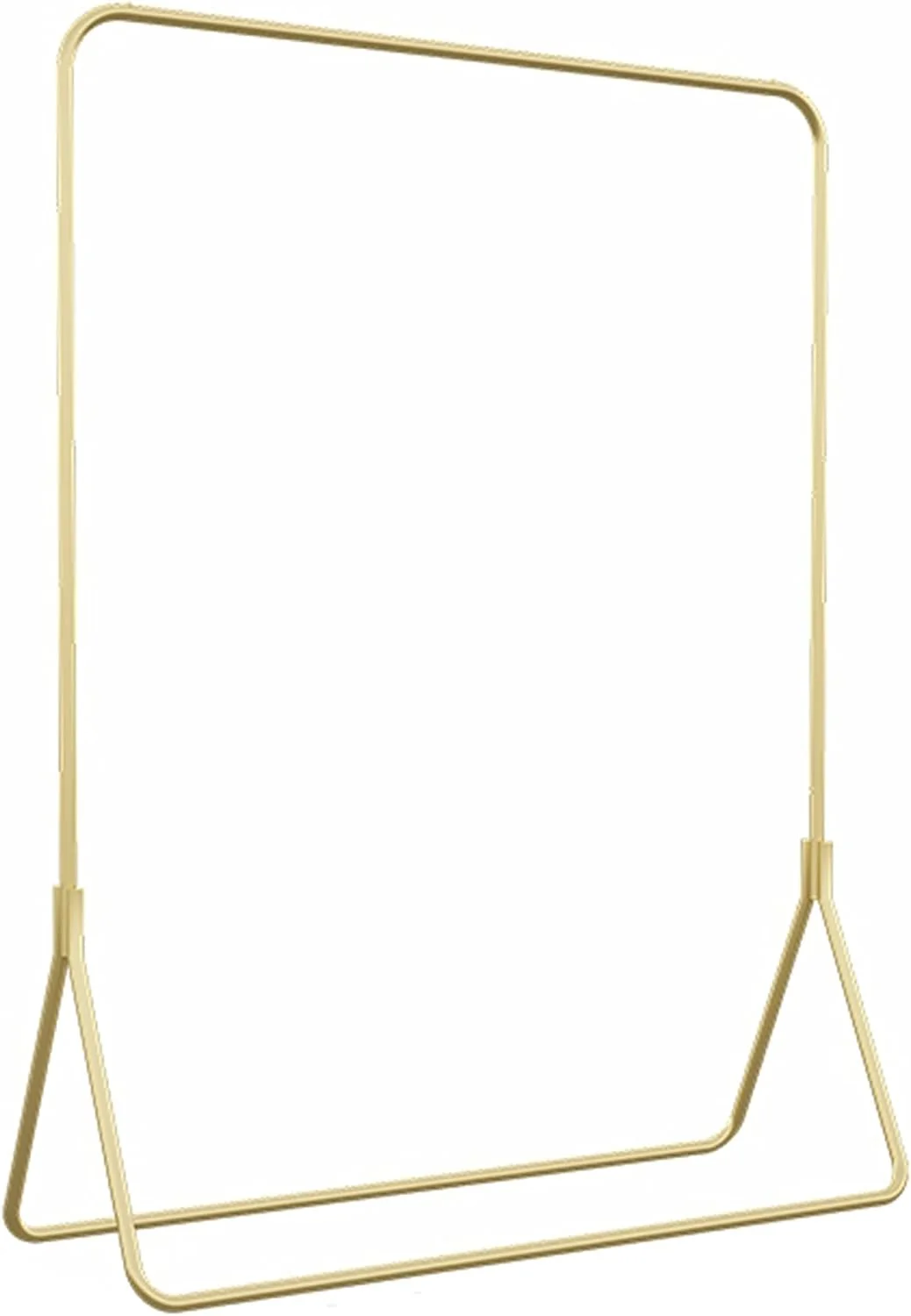 آویز لباس سنگین، استند نمایش لباس، رخت آویز اتاق خواب، استند فروشگاهی لباس، رخت آویز فلزی، طلایی، 150 سانتی متر