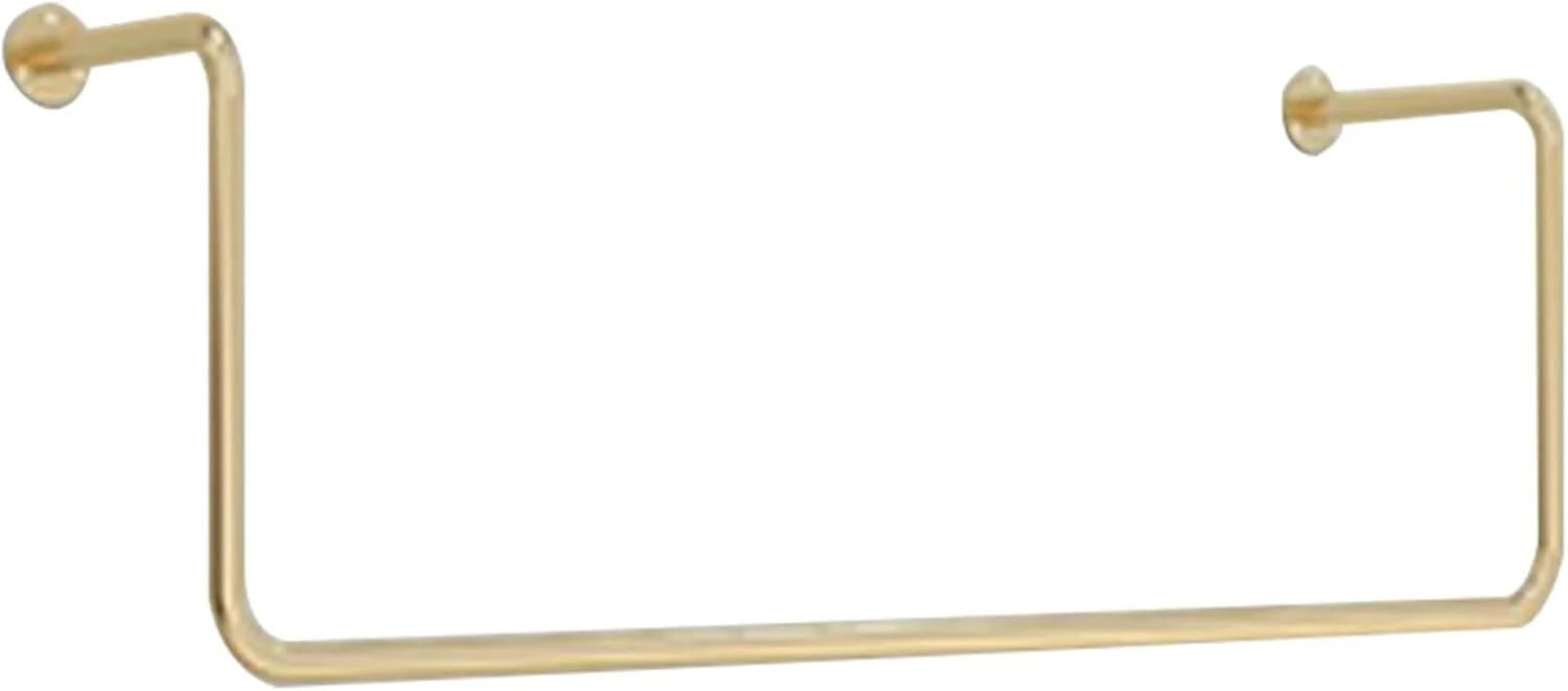 ریل لباس دیواری، رخت آویز طرح صنعتی، قفسه لباس فروشگاهی جداشدنی، رخت آویز خشک کن، طلایی، 150 سانتی متر