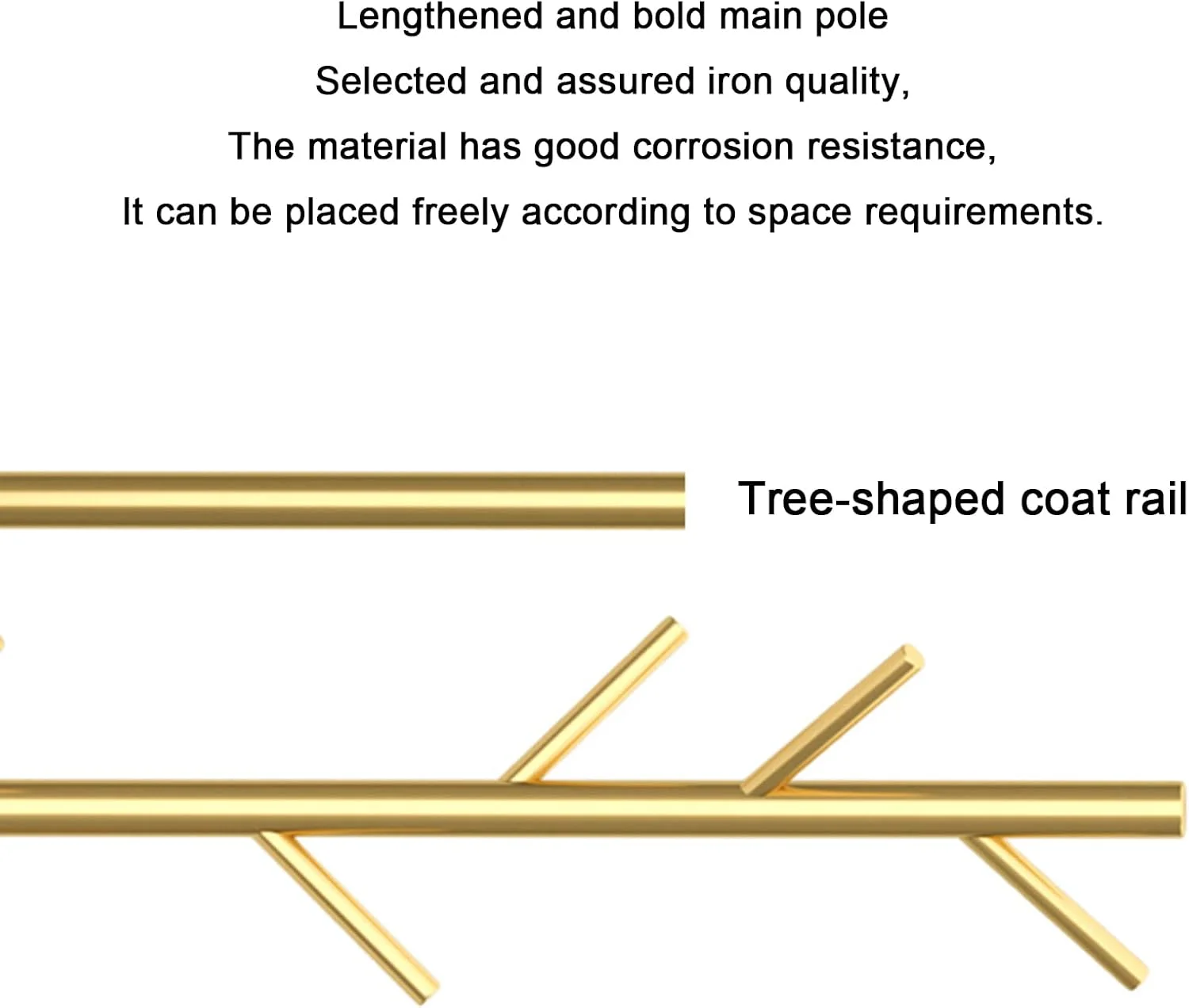 جالباسی ایستاده 170 سانتی‌متری، جالباسی شیک با پایه گرد مرمری با ثبات، جالباسی مستقل برای خانه و محل کار