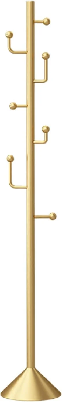 جالباسی ایستاده فلزی مدرن، دارای ۷ آویز، مناسب برای گوشه اتاق، آویز کلاه و مرتب کننده ورودی