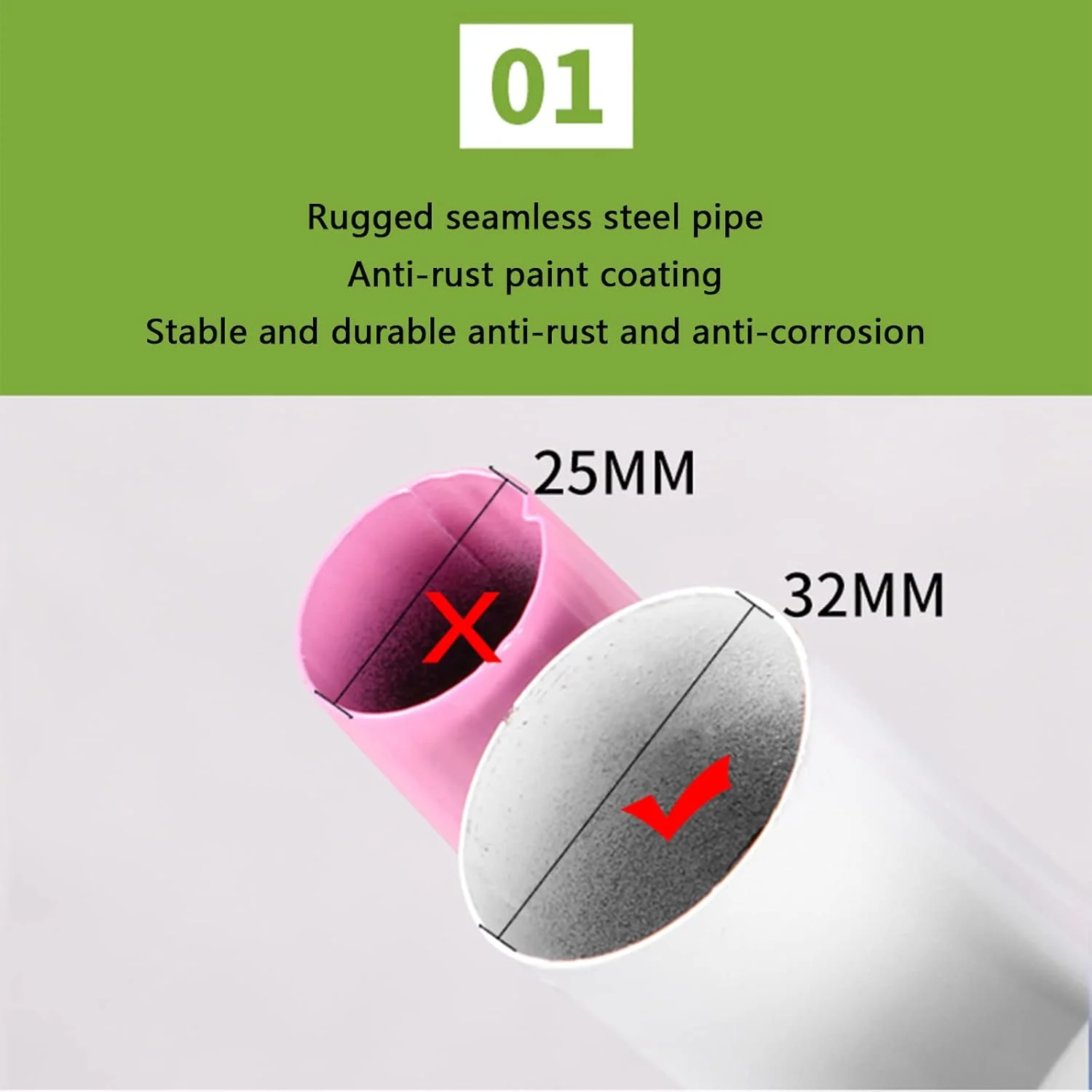 رخت آویز ایستاده 180 سانتی متری، دارای 8 آویز، مناسب برای سازماندهی لباس، مناسب برای اتاق خواب، دفتر کار، راهرو و ورودی