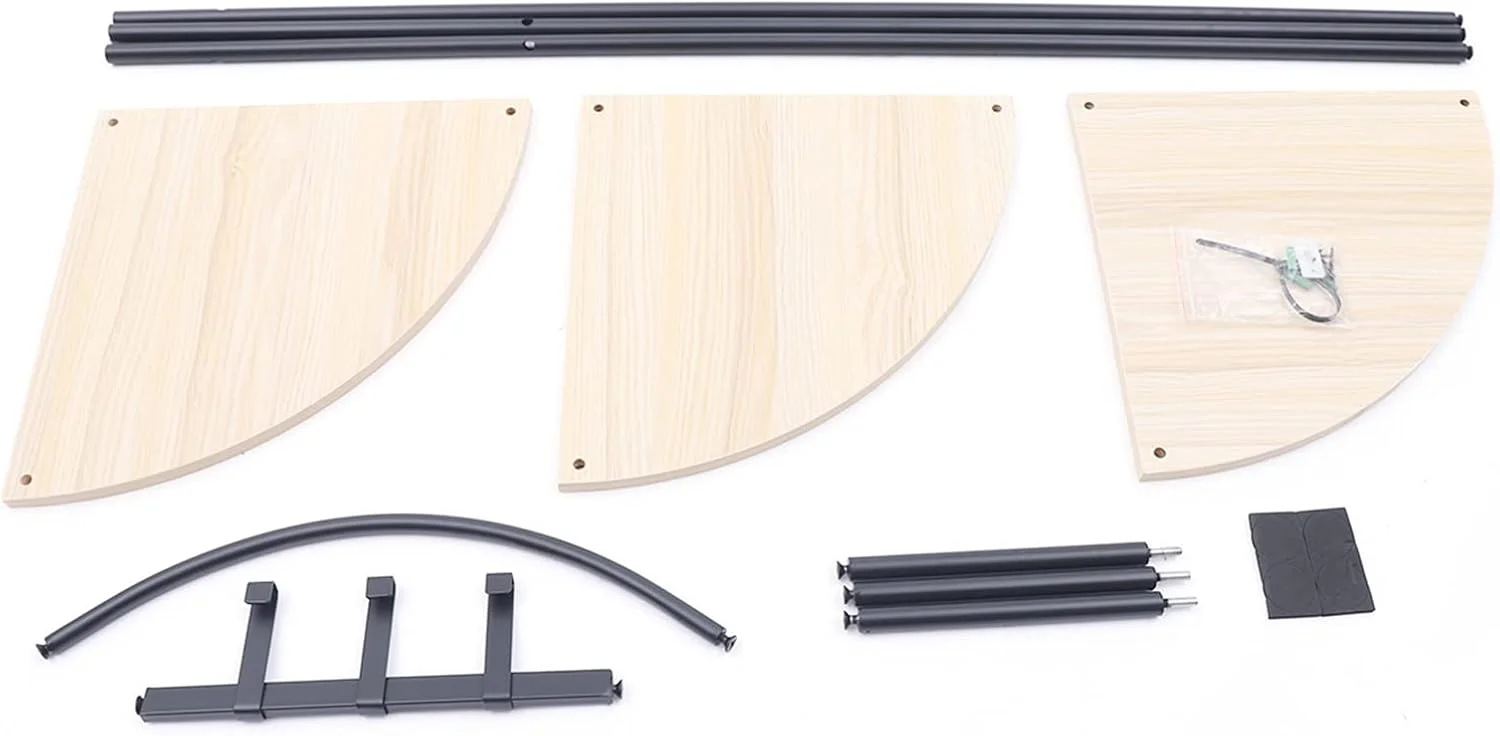 جالباسی ایستاده گوشه ای، مونتاژ آسان با 3 آویز، طراحی صنعتی با قاب فلزی، مناسب اتاق خواب، دفتر کار، راهرو ورودی، ابعاد 60x160 سانتی متر