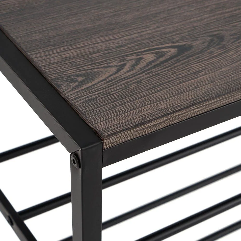 جالباسی ایستاده ۴ طبقه DRW فلزی با MDF مشکی