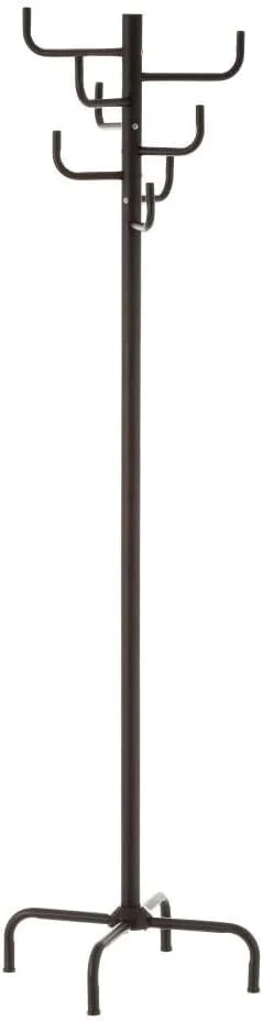 جالباسی ایستاده فلزی DRW با ۸ بازو، مشکی